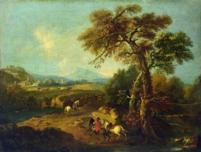 Landschap door Francesco Zuccarelli